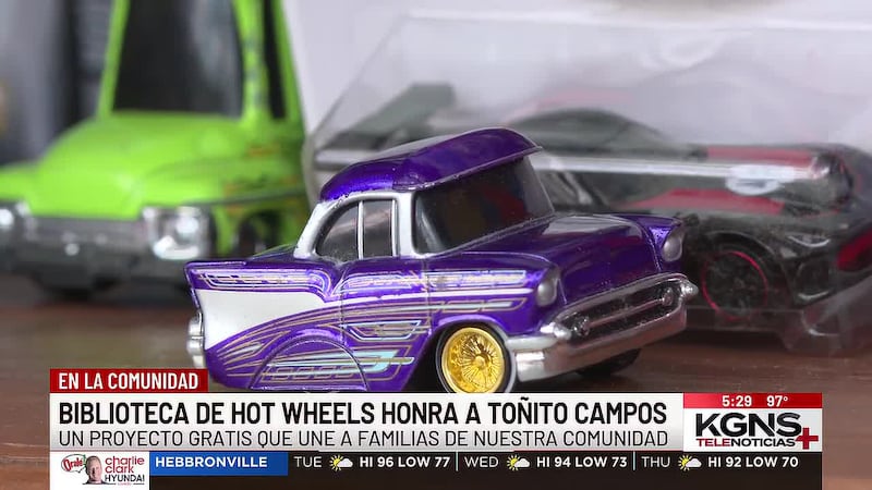 Biblioteca de carritos Hot Wheels honra la memoria de Toñito Campos