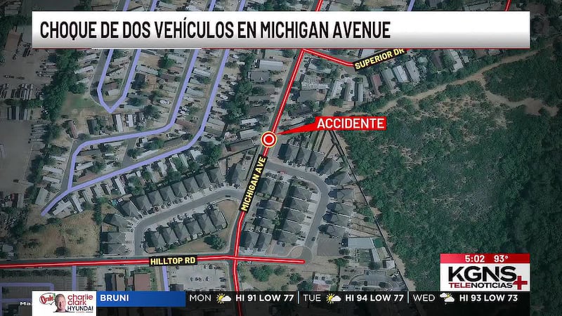 Choque de dos vehículos cerca de Michigan y Superior provoca cierres