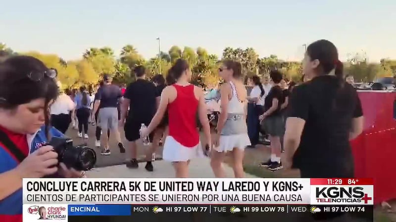 Cientos se unieron a la carrera y caminata 5K de KGNS+ y United Way Laredo por una buena causa