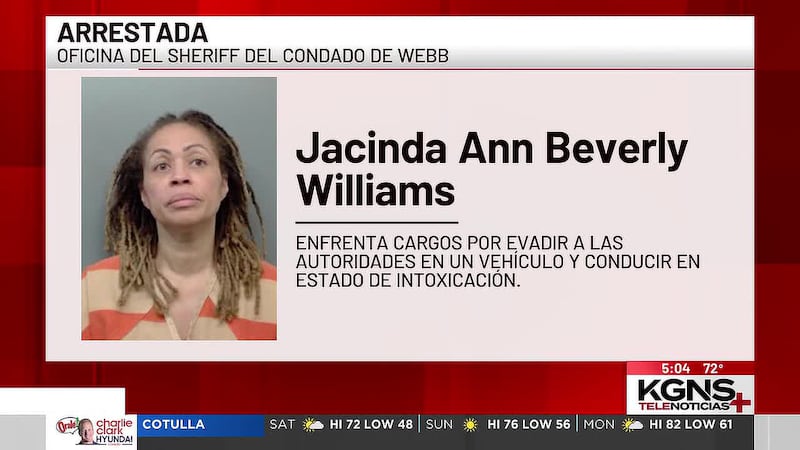 Persecución en la I-35 termina con mujer arrestada por conducir intoxicada