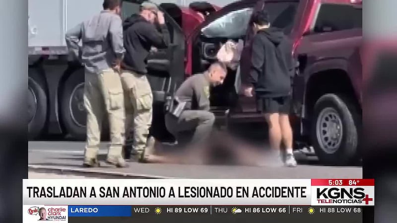 Trasladan a San Antonio a joven en condición crítica tras choque al norte de Laredo