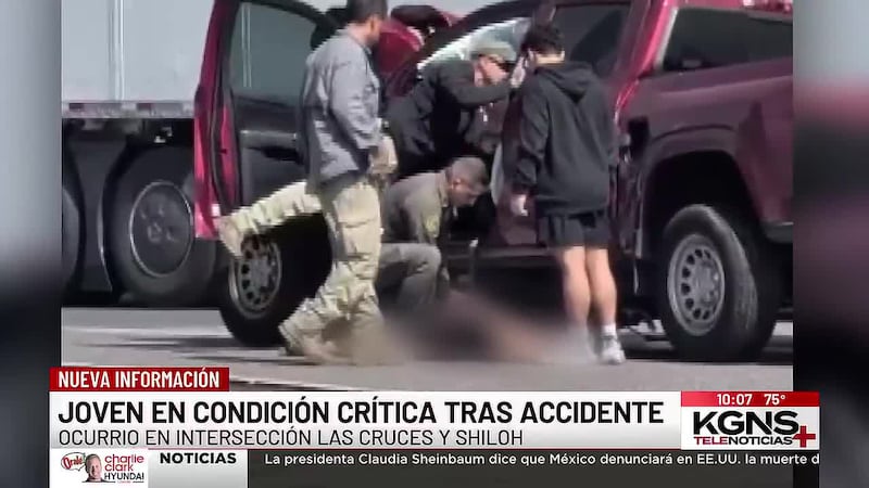 Joven en condición crítica tras accidente al norte de Laredo