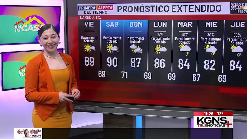 Pronóstico del tiempo en Laredo: Así estarán las temperaturas este jueves