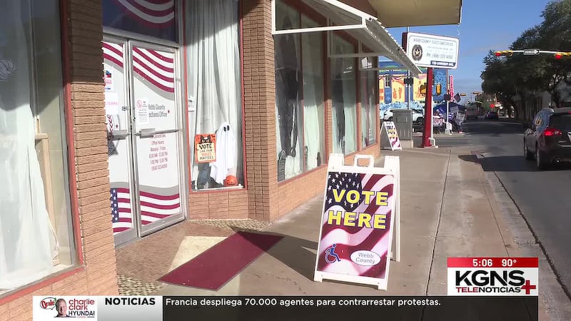 Votación anticipada en Condado de Webb registra aumento del 20%