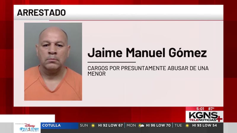 Arrestan a empleado del condado de Webb por presunto abuso sexual de una menor