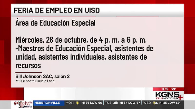 UISD realizará feria de empleo para el área de educación especial