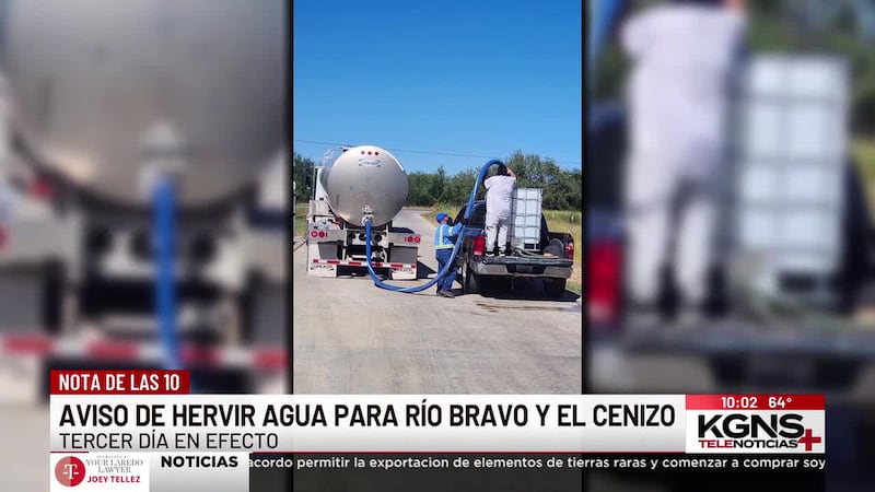 Continúa aviso de hervir el agua en Rio Bravo y El Cenizo