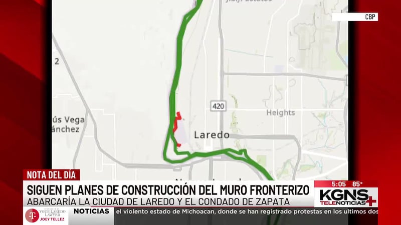Avanzan planes de construcción del muro en Laredo