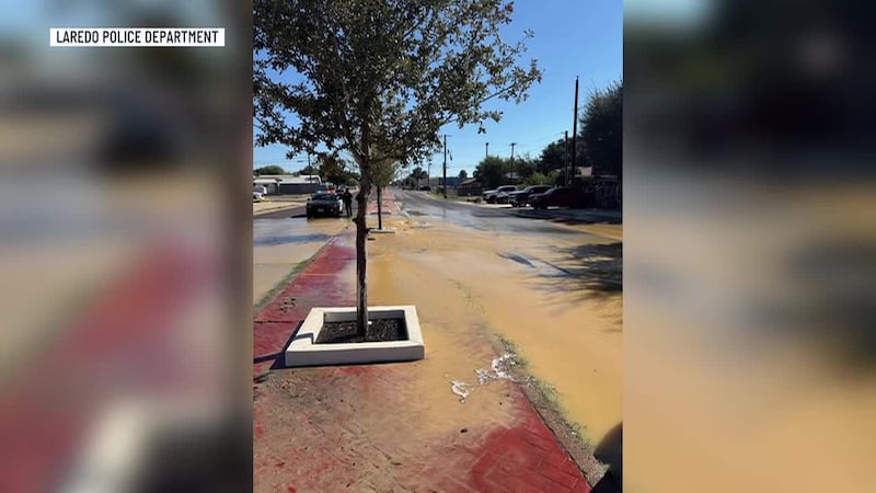 Water line break reported along Clark Blvd.