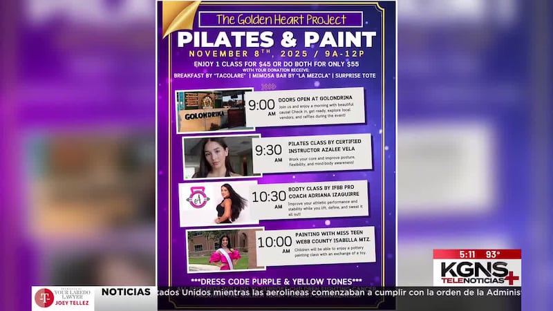 Invitan a evento de pilates y arte en apoyo a Golden Heart
