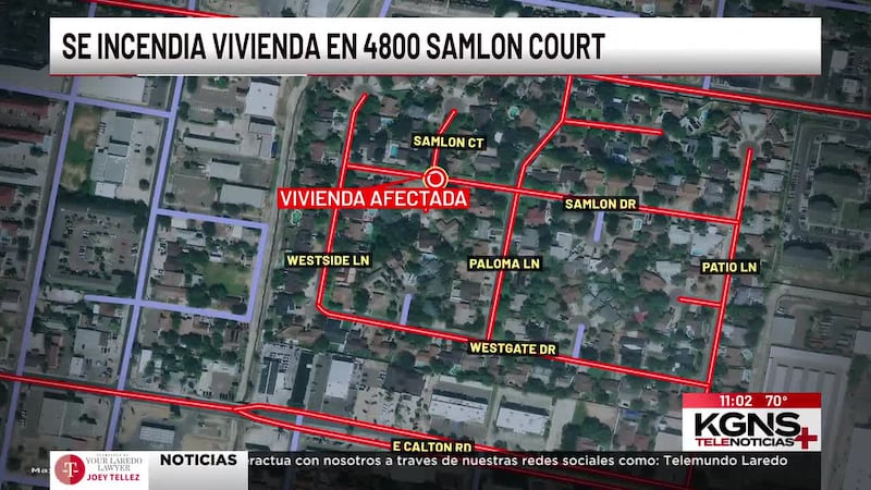 Nueva información sobre incendio en vivienda al norte de Laredo
