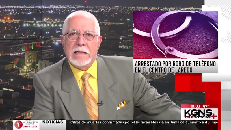 Hombre es arrestado por presunto robo en el centro de Laredo