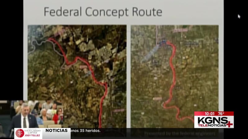 Revelan planos del muro fronterizo en junta de Cabildo de Laredo