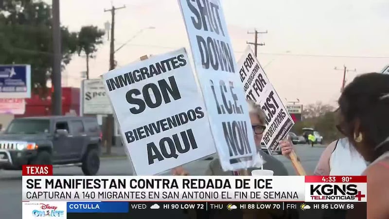 Realizan manifestaciones contra redada de ICE en San Antonio