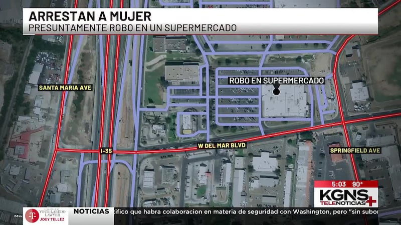 Arrestan a mujer por presunto robo en un supermercado