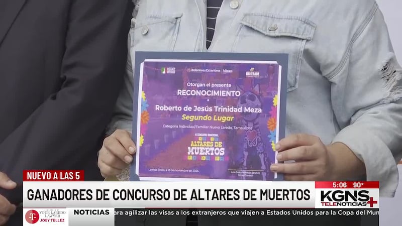 Anuncian ganadores del concurso de altar de muertos del Consulado de México en Laredo