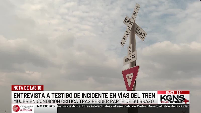 Testigo habla sobre incidente en vías del tren en el centro de Laredo