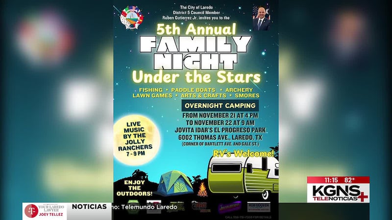 Municipio de Laredo invita a “Family night under the stars”