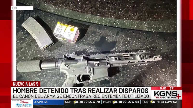 Hombre detenido tras realizar disparos al sur de Laredo
