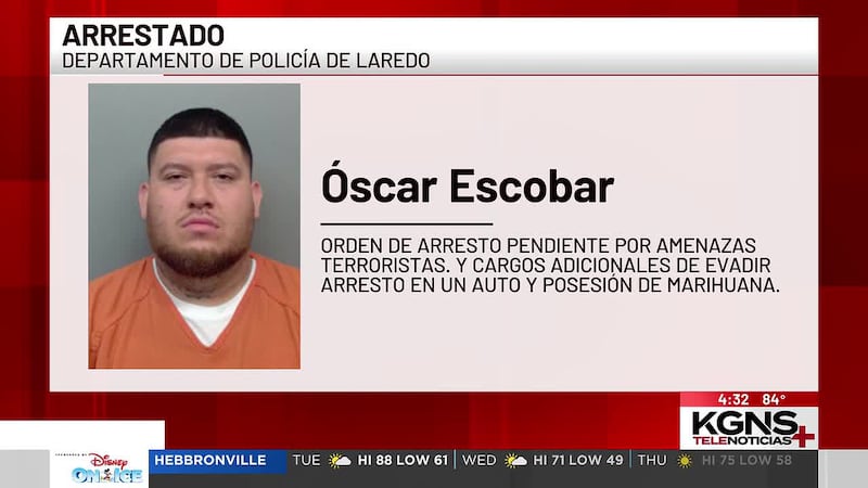 Hombre arrestado tras persecución enfrenta múltiples cargos