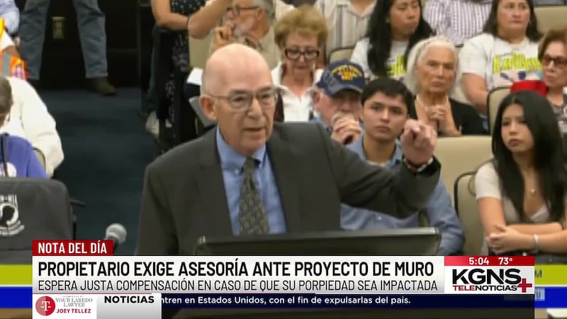 Propietario exige asesoría ante proyecto del muro fronterizo en Laredo