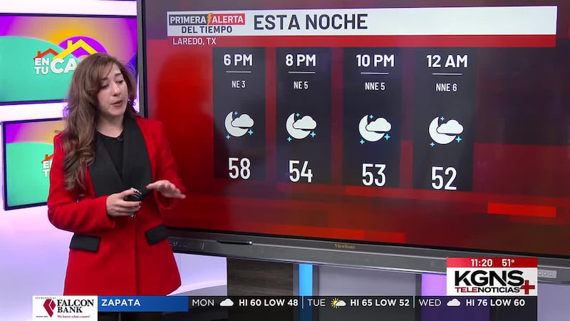 Lunes frio en Laredo