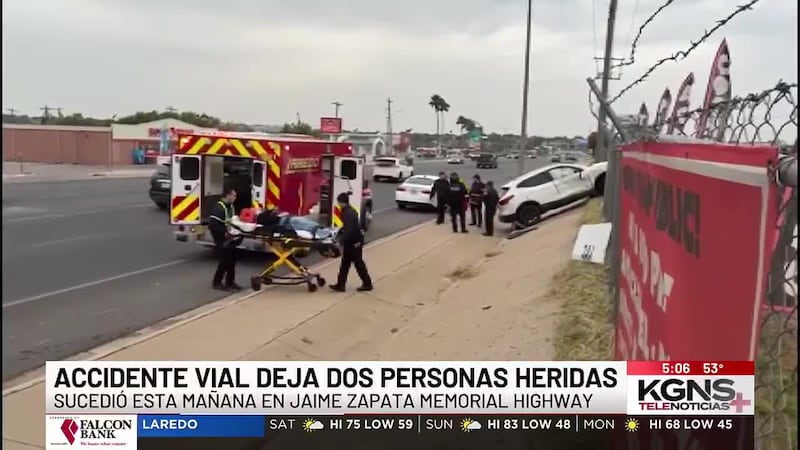 Accidente vial deja dos personas heridas en carretera Jaime Zapata