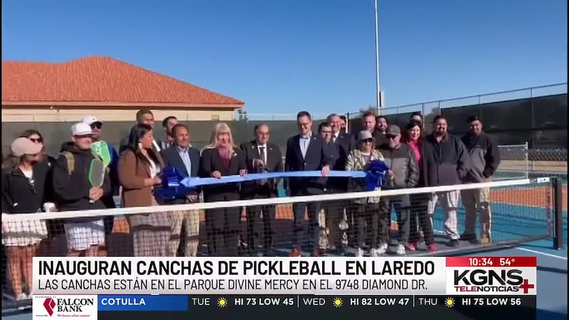 Inauguran canchas de pickleball en Laredo