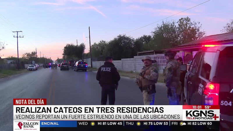 Realizan cateos en tres residencias al norte y sur de Laredo