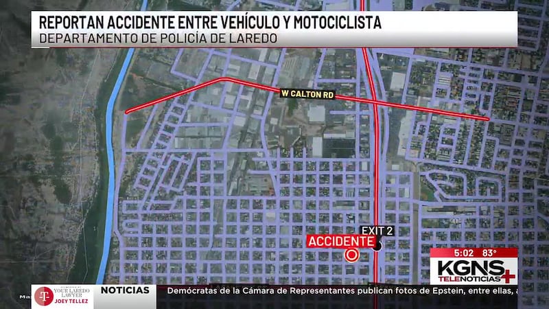 Accidente en I-35 involucra un motociclista
