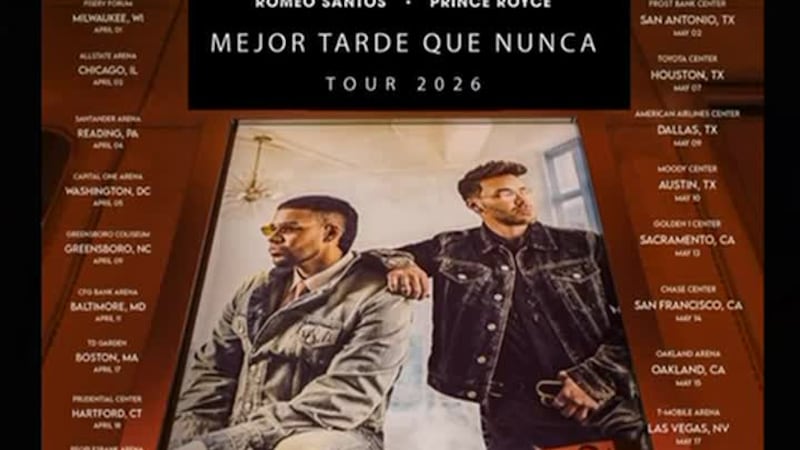 Romeo Santos y Prince Royce anuncian su gira ‘Mejor Tarde Que Nunca’