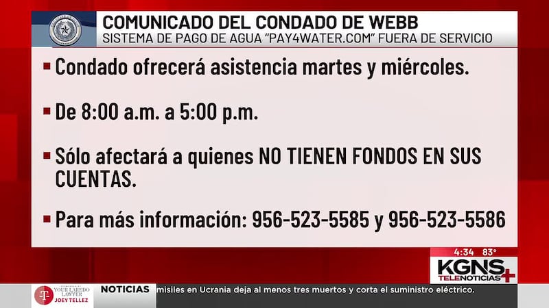 Sistema fuera de servicio afecta distribución de agua en La Presa y Las Lomas