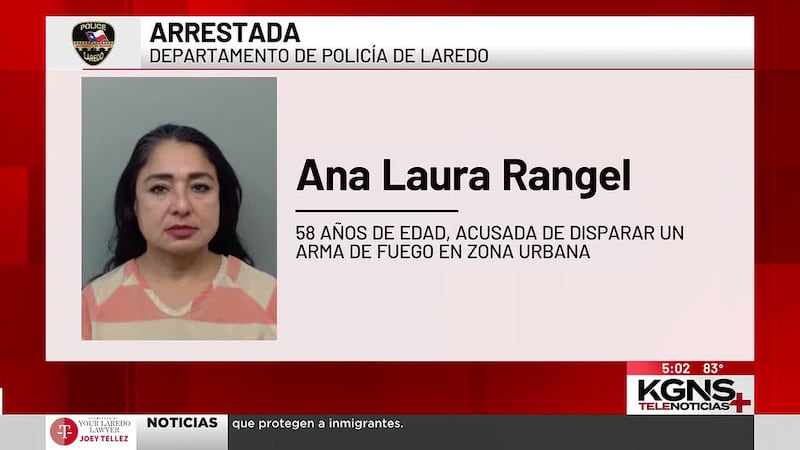 Arrestan a mujer por disparar un arma de fuego en una zona urbana