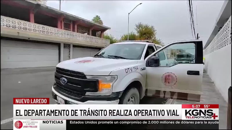 Realizan operativo vial en Nuevo Laredo